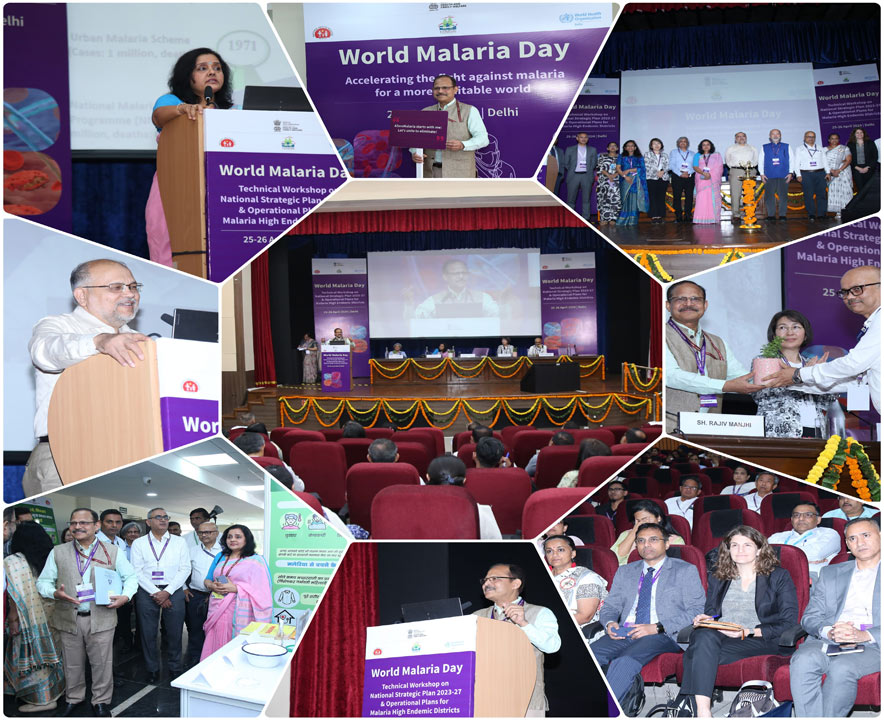 NCVBDC observed #WorldMalariaDay on 25.04.2024 at NCDC.  The event was inaugurated by Prof. Dr. Atul Goel (DGHS) with technical sessions on Malaria Elimination chaired by Sh.Rajiv Manjhi,JS(VBD), MoHFW, Dr. Tanu Jain Dir. NCVBDC. Event was attended by Sr Officials, Sr.RDs, SPOs, DMOs.