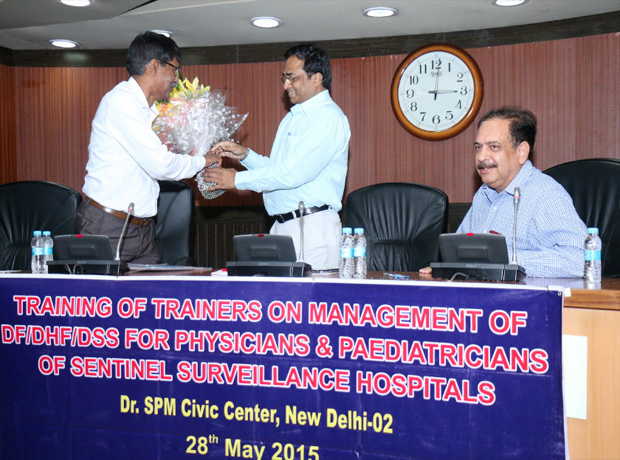Training of Trainers on Management of DF/DHF/DSS\r\nFor Psysicians & Paediatricians of Sentinel Surveillance Hospitals\r\nOn 28 May 2015 - Dr. SPM Civic Center, New Delhi-02
