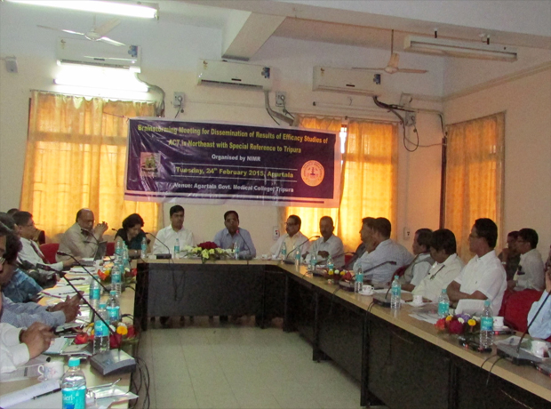Director, NVBDCP visit Agartala and PHC Baijal Bari, District Khowai, Tripura \r\nwith Dr Leonard Ortega, Regional Advisor (Malaria), SEAR/WHO on 24.02.2015