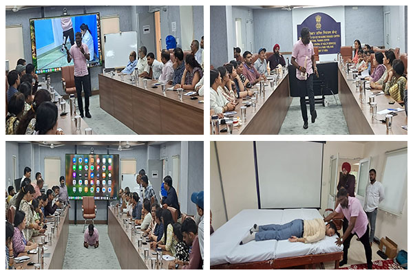 Training held on 4th September 2025 by Dr. A. Saravana Moorthy, Physiotherapist AIIMS, Delhi at NCVBDC