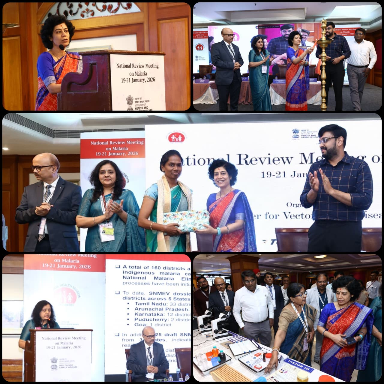 The National Review Meeting for Malaria was inaugurated by Smt. Aradhana Patnaik, AS&MD (NHM), MoHFW, GoI on 19th January 2026 at Chennai in presence of Dr Tanu Jain, Director NCVBDC and Dr A. Arun Thamburaj, MD-NHM Tamil Nadu.
#MalariaElimination #NRM2026