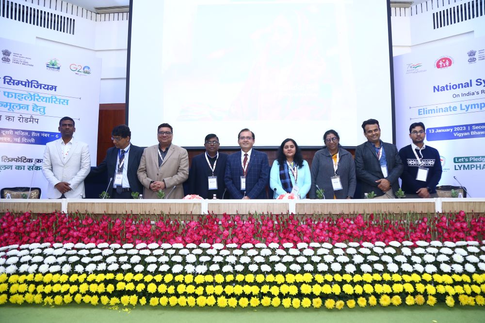 National Sysmposium on India's Roadmap to Eliminate Lymphatic Filariasis inaugurated by Hon'ble Health Minister, Govt. of India on 13th Jan 2023 at Vigyan Bhawan, New Delhi.