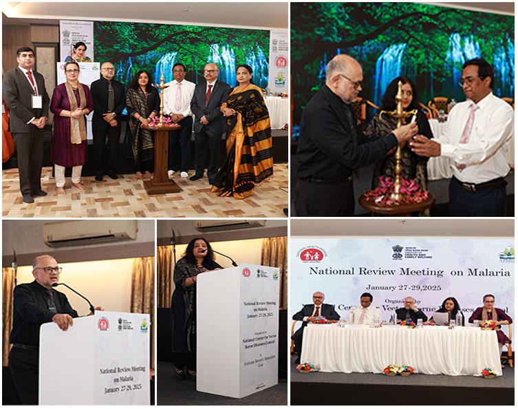 Honoring the commitment to a malaria-free India! The 1st National  Review Meeting (NRM) for Malaria (January 27-29, 2025) was inaugurated by Hon'ble Prof. (Dr. ) Atul Goel, Director General of Health Services (DGHS). Director NCVBDC, Experts, Policymakers gathered to review progress, discuss challenges & strategize towards Malaria Elimination
#MalariaElimination #NRM2025