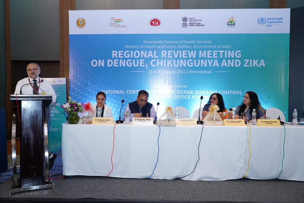 Director General of Health Services, Govt. of India, Prof. (Dr) Atul Goel Inaugarated 2nd Regional Review Meeting on Dengue, Chikungunya and Zika at Ahmedabad from 25th - 27th August 2022