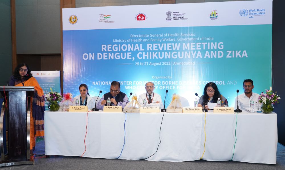 Director NCVBDC Dr. Tanu Jain in 2nd Regional Review Meeting on Dengue, Chikungunya and Zika at Ahmedabad from 25th - 27th August 2022