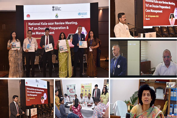National level workshop on KalaAzar Elimination commenced  in Ranchi inaugurated by Smt. Aradhana Patnaik AS&MD NHM GoI in the presence of Dr L G Krishna Addl DG GoI, Sri Pushpendra Rajput JS GoI, Shri Shashi Kant Jha MD NHM, Jharkhand, Dr Tanu Jain Director NCVBDC @HLTH_JHARKHAND