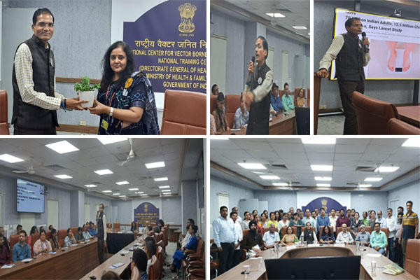 Training held on 3rd September 2025 by Dr. Indermohan Khandelwal, Lifestyle Transformation Coach, MBBS, MD Radiodiagnosis, LLB under the Chairpersonship of Director NCVBDC
