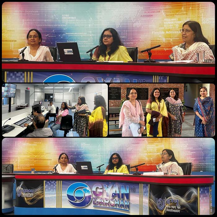 A session on Lymphatic Filariasis aired on Gyan Darshan, IGNOU&rsquo;s dedicated satellite-based educational TV channel network on 17th March 2026, Hosted by Prof. Ruchika Kuba from IGNOU&rsquo;s School of Health Sciences, with expert insights from Dr. Tanu Jain (Director) and Dr. Rinku Sharma (Joint Director), NCVBDC. Discussed about LF transmission, risk factors, crucial strategies, prevention for LF elimination and government efforts to eliminate in India
#LymphaticFilariasis #NCVBDC #IGNOU #PublicHealth #VectorBorneDiseases